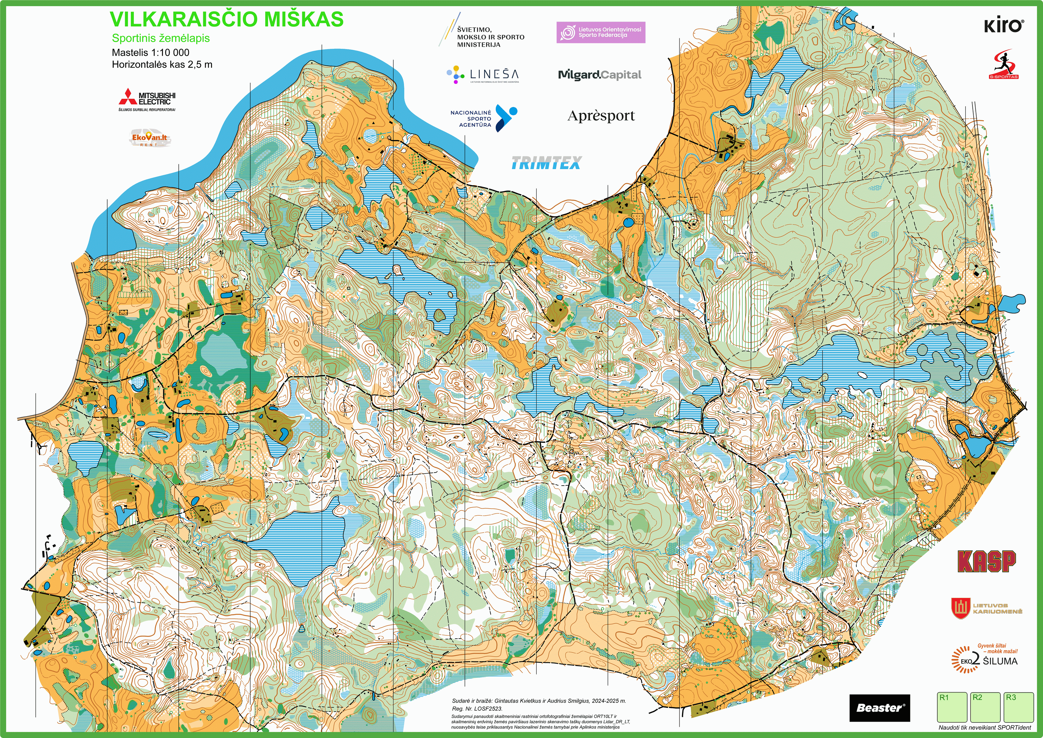 Orientavimosi sporto žemėlapis I