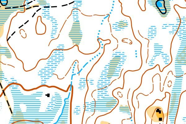 Vietovė 1 - žemėlapio fragmentas