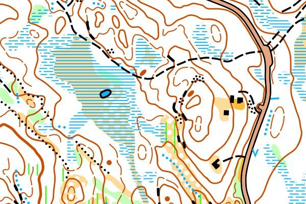 Vietovė 2 - žemėlapio fragmentas