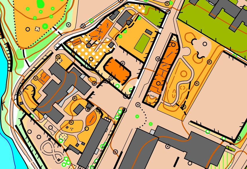 Orientuotas mokyklos kiemo žemėlapis