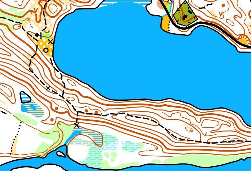 Žemėlapio fragmentas mastelyje 1:4 000